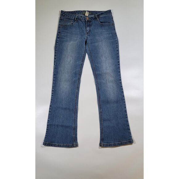 Southpole Jeans Bootcut Rhinestone Embellished Pockets Denim Pants Size 9 - Picture 2 of 13